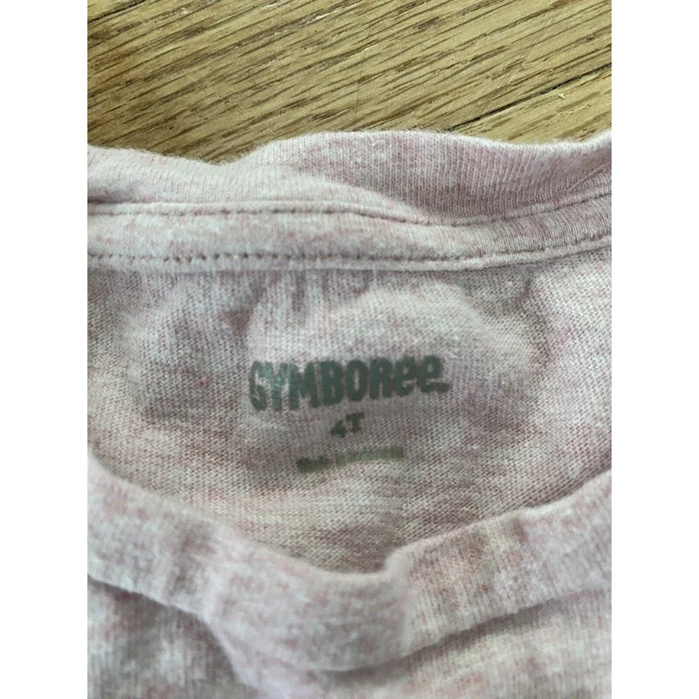 Gymboree Girl 4T Long Sleeved T-shirt Roses Pink